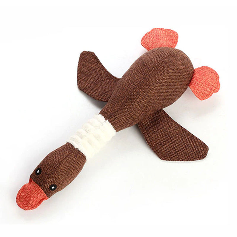 Mallard Duck Chew Toy for Dogs - Squeaky & Cute