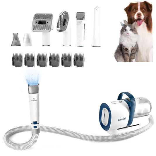 Sahebji's Professional 7-in-1 Dog Grooming Kit with Low Noise Vacuum