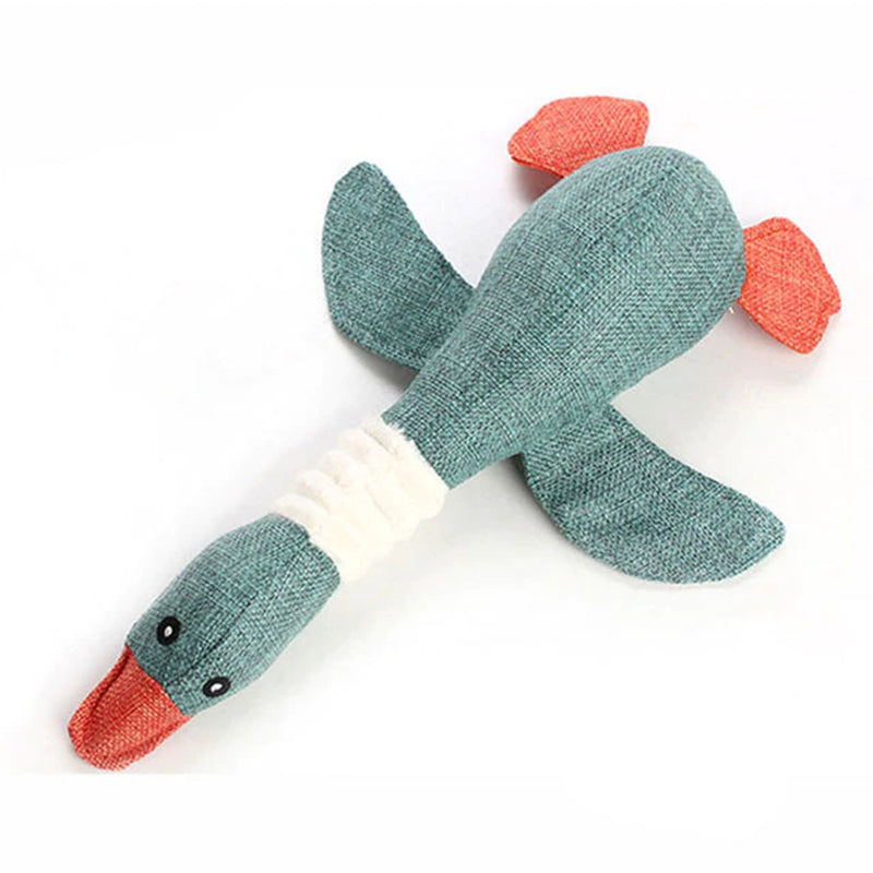 Mallard Duck Chew Toy for Dogs - Squeaky & Cute
