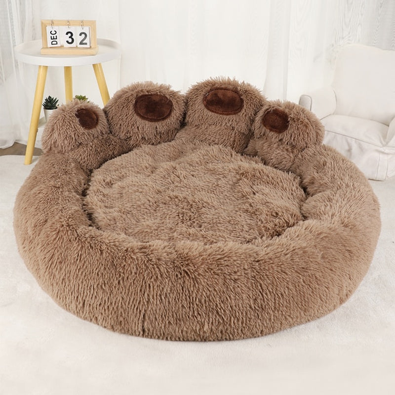 Sahebji's Fluffy Dog Bed: Plush Kennel for Large and Small Pets