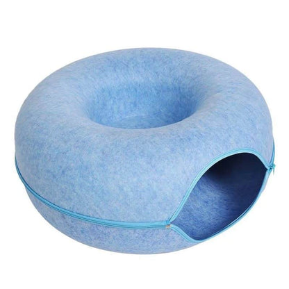 Seasons Cat Round Felt Pet Nest