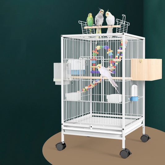 Bird Cage With Feeder 