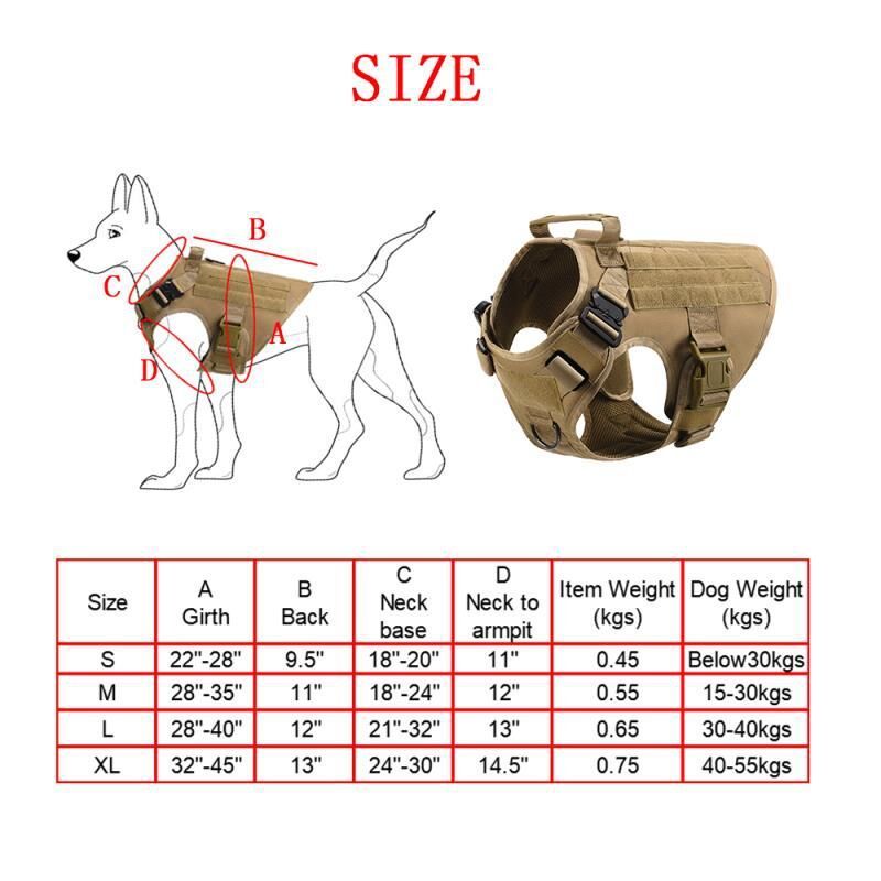 Dog Training Vest Set 