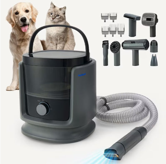 Luxury Premium N3 9-in-1 Pet Grooming Vacuum – High-Efficiency Vacuum with Multi-Function Attachments for Professional-Grade Grooming, Comfort, and Convenience