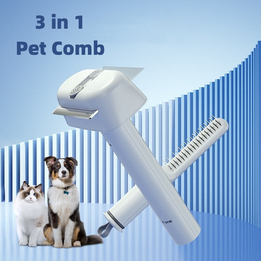 3-in-1 Pet Grooming Comb | Detangler, Slicker Brush, and Dematting Tool